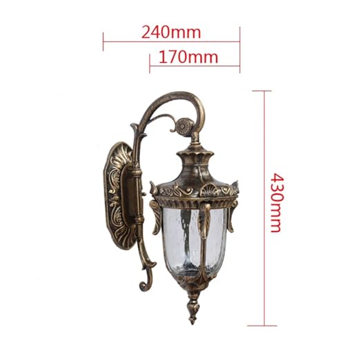 Applique murale LED extérieur bronze classique européen