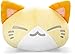 Produktbild Nemu Nemo Neko Kuscheltier Katze - Manga Anime Otaku Kawaii Stofftier - Plüschtier Plush Cat Katze Merchandise zum Kuscheln Original aus Japan Höhe 25cm und Breite 34cm