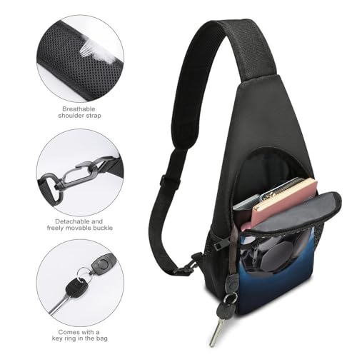 Bolso Sling para Hombre y Mujer, Pequeña Mochila Cruzada miniatura 3