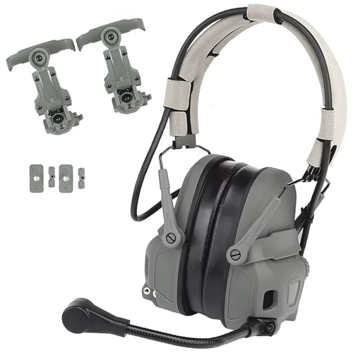 Auriculares tácticos protectores auditivos GEN 6 con orejeras de caza para casco militar ARC