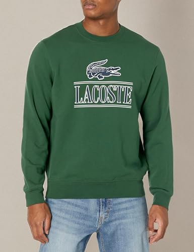 Lacoste Men's Large Croc Graphic Crew Neck Sweatshirt3