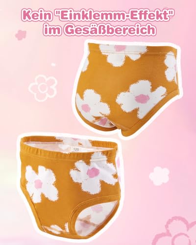 Soleurfe Unterhosen Mädchen 100% Baumwoll Bequeme Slips für Kinder 92-98 (2-3 Jahre) Einzigartige Designs täglichen Tragen 6er Pack
