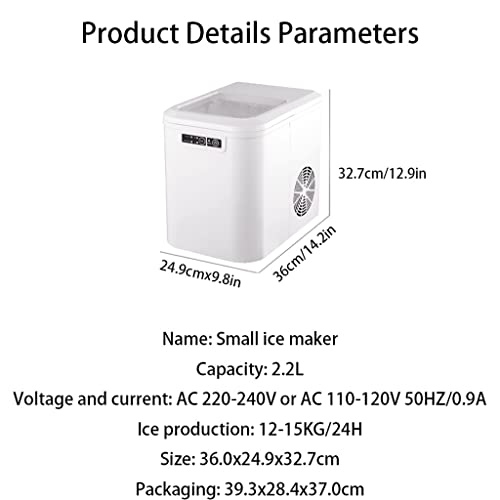 Máquina portátil para hacer hielo 33lbs/24h miniatura 7