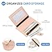 SUIKIHUM Small Credit Card Wallet Slim Wallet for Women and Men, PU Leather Minimalist Card Holder - 5 Card Slots & 1 Pocket with ID Window, Pink