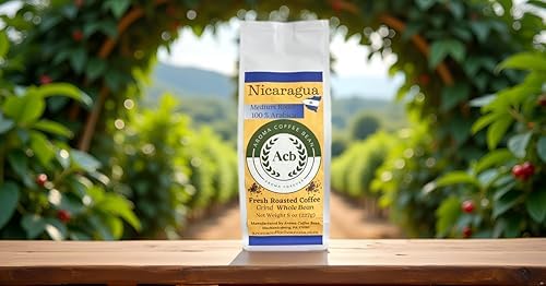 Aroma Coffee Bean Nicaragua Café en Grano Tueste Medio 8 oz miniatura 5