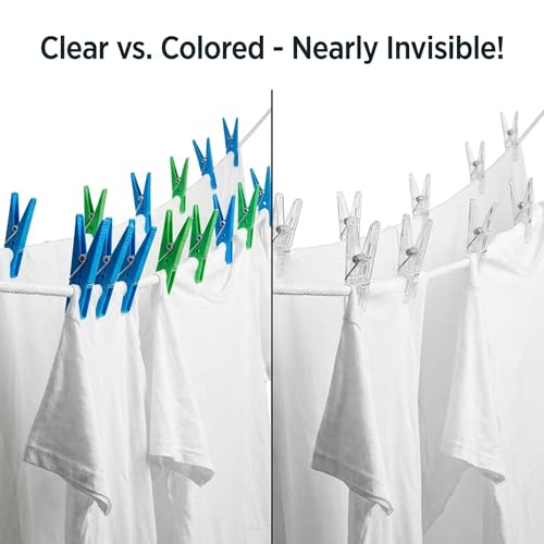 Zenithly 20 Pack Clear Plastic Clips - Multi-Purpose Spring Clamps for Laundry Clothespins, Balloon Arch Decoration, Photo Backdrop, Home Office - 2.4" Transparent Grip Clips by Zenithly - Image 3