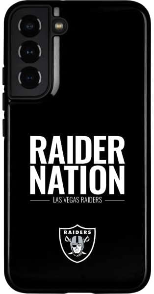 Skinit Pro Phone Case Compatible with Galaxy S22 Plus - Officially Licensed NFL Las Vegas Raiders Vintage Design