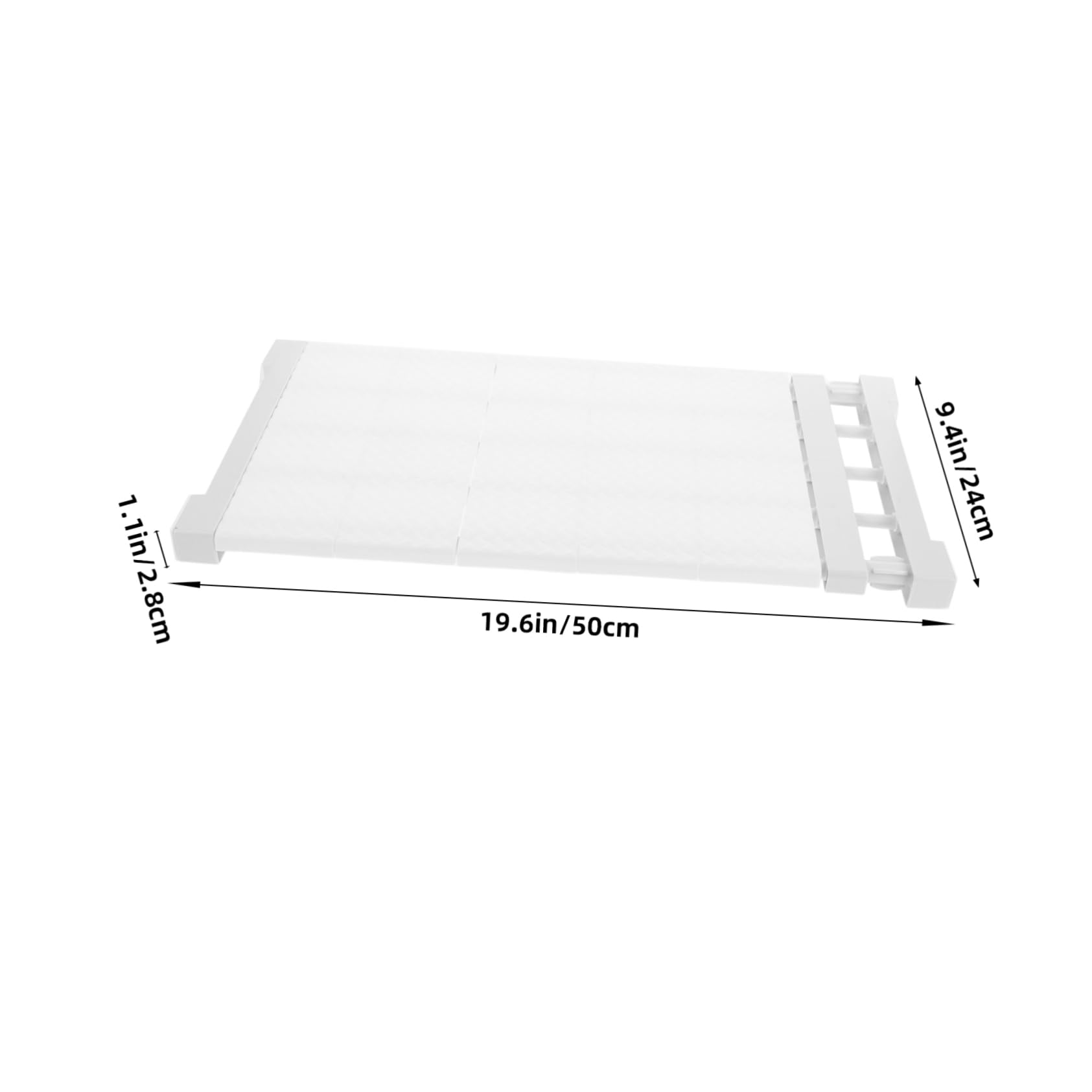 WHAMVOX Expandable Shelf Organizer Divider for Wardrobe Adjustable Storage Rack Sturdy Space-Saving Design for Clothes Shoes and Accessories