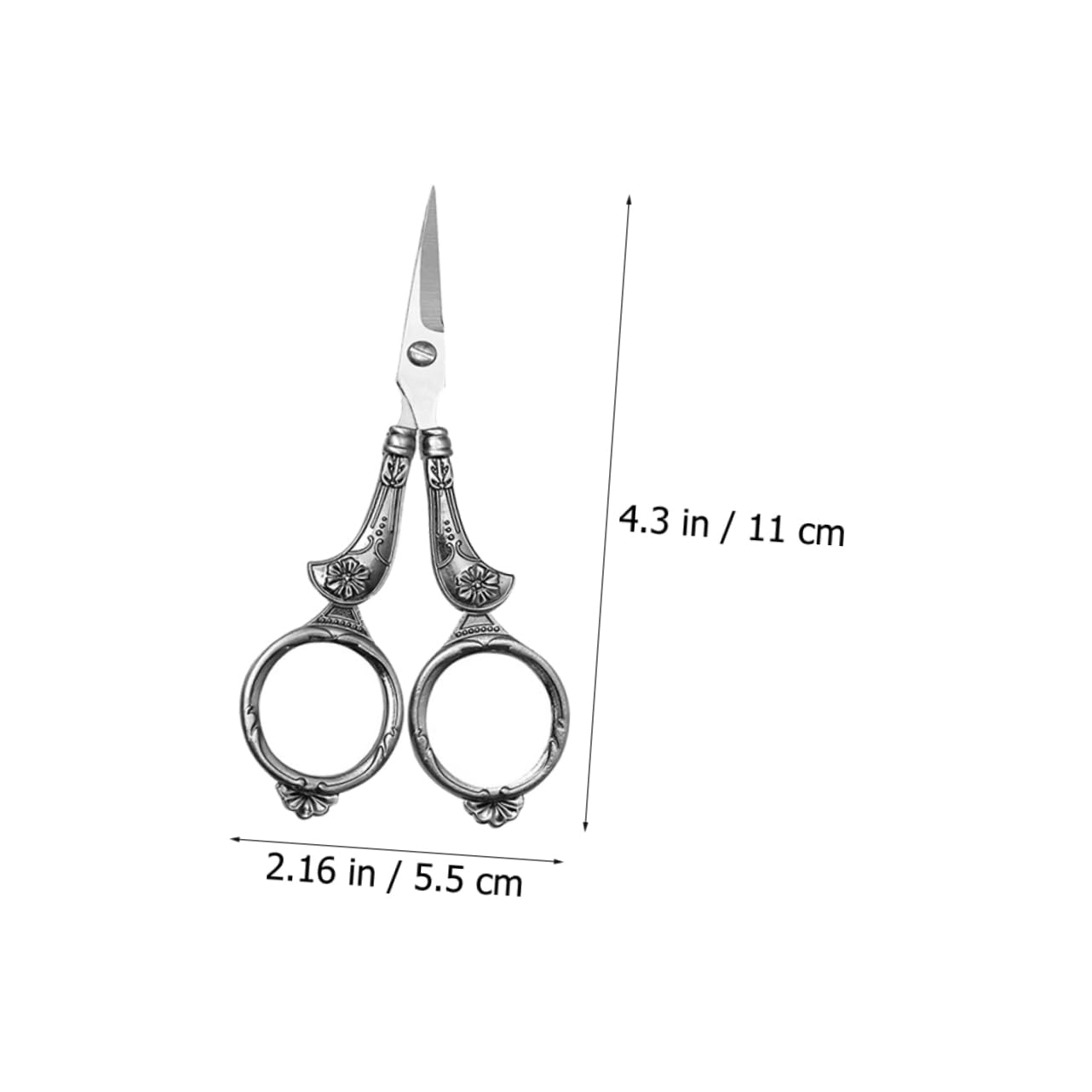 SEWACC 3pièces Ciseaux à Broderie Acier Inoxydable De Style Rétro Outil De Couture Léger Et Portable Pour Travaux Manuels Broderie Et Couture