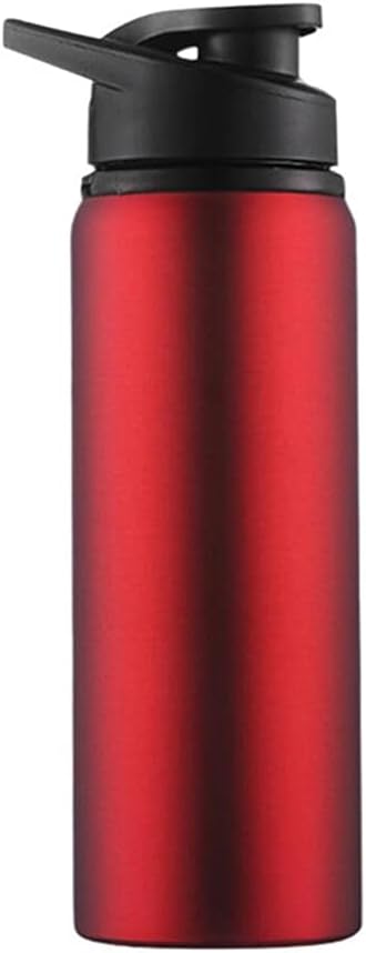 HBJWOV 700ML Portable Stainless Steel Sports Bottle Straight Drink Bicycle Travel Cold Kettle Outdoor Cup Drinking Tool(Blue)