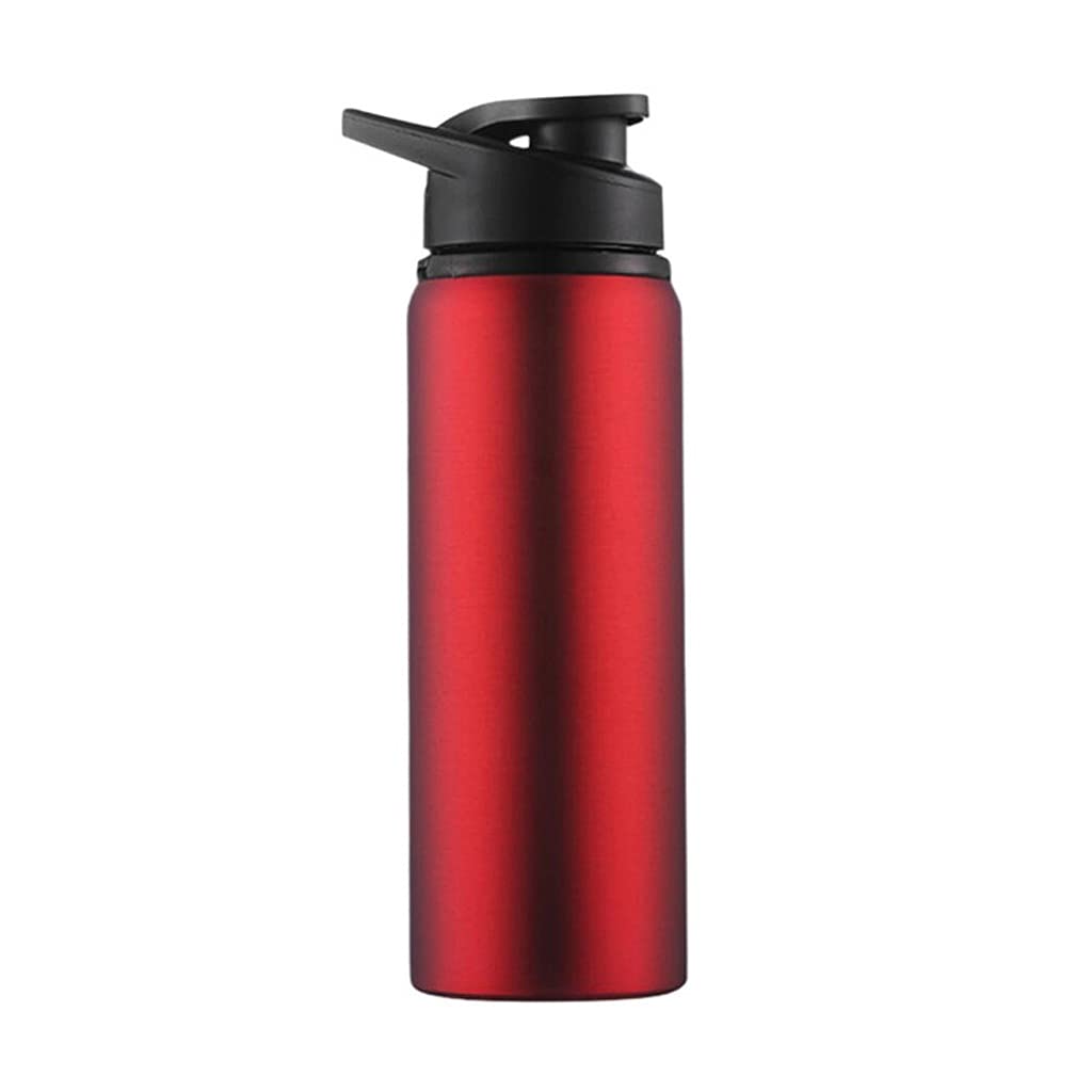 Gourde sport inox 700ml rouge pour bouteille vélo et gobelet de randonnée outdoor