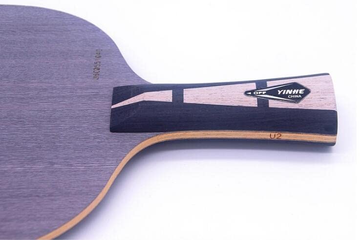 ITTF Approved yinhe Table Tennis Pingpong Paddle Blade Racket bat + Bag for Free + Pimples in Rubber Sticked for Free (Short Handle)