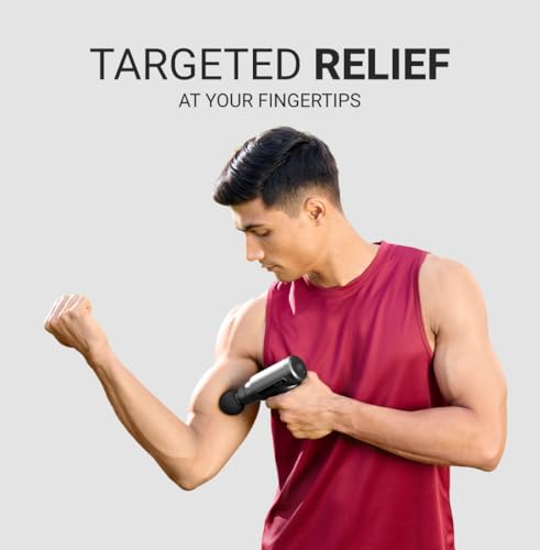 Image of CULT Impact Deep Tissue Massage Gun, 6-Speed Full-Body Massager, Silicone Round Head, Grey