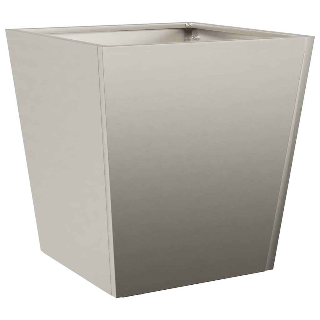 Jardinière Carrée 40x40 cm en Acier Corten Résistant aux Intempéries pour Balcon Jardin Terrasse, Bac à Fleurs Grand Volume sans Drainage, Décoratif Durable
