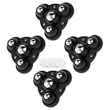 Selbstklebende Rollen, kleine Rollen – 4 Stück Lenkrollen, Geräteräder | Kleberäder, 360 Grad...