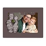 Generico Bilderrahmen für Familienfotos – rustikaler Schreibtisch für Muttertag | Erinnerungsrahmen für Familienfotos | für Mama Papa Haus Wohnzimmer Studie Schlafzimmer Büro Geburtstag Geschenk