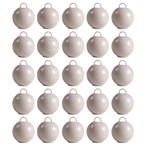 Silver Round Bubble Balloon Weights - Pack of 25