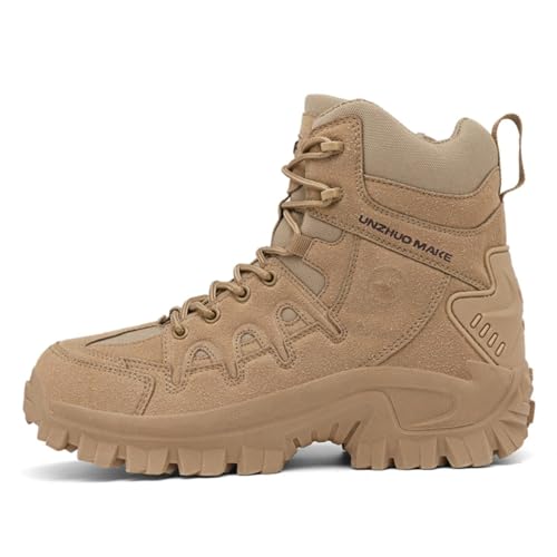Image of Men's Military Tactical Boot Lightweight Comfortable Boots Motorcycle Combat Hiking Boots Hiking Boots Hiking Shoes