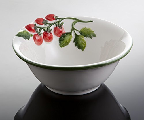 Bassano Ausgefallene italienische Keramik runde Tomaten Beistellschale...