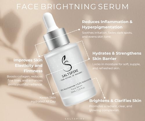 Image of 10% Niacinamide Face Serum with 0.2% Hyaluronic Acid | Dermatologically Tested | Brightening, Hydrating, Acne Marks & Dark Spot Removal | Oil Control, Pore Tightening | For Glowing Skin | All Skin Types | 30ml, CLEAR - ( PACK OF 1 ) (OTHER)