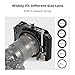 Mini Matte Box & 4'' x 5.65'' Square ND1.8 (6 Stops) Filter Kit, Carbon Fiber Top Flap DSLR Matte Box with 5 Adapter Rings