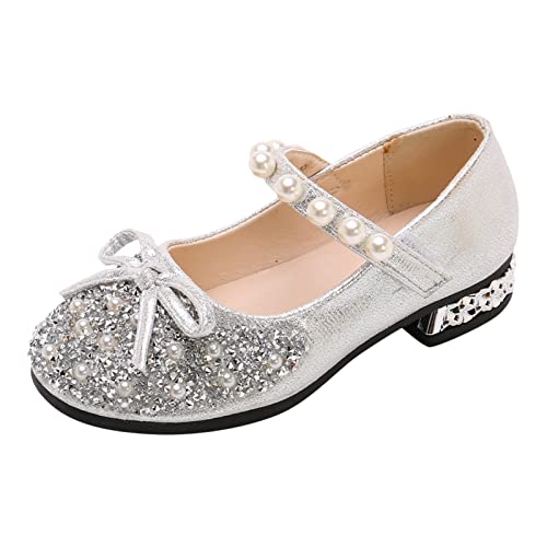 Girls Sandals Performance Dance Shoes For Girls Childrens Shoes Pearl Rhinestones Shining Kids Princess Girls