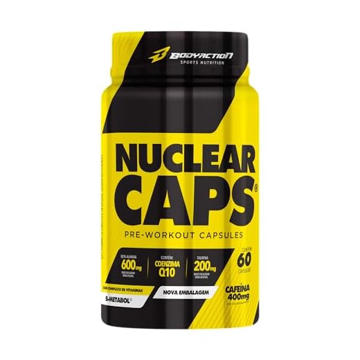 Pré Treino Nuclear Rush 60 Cápsulas Bodyaction