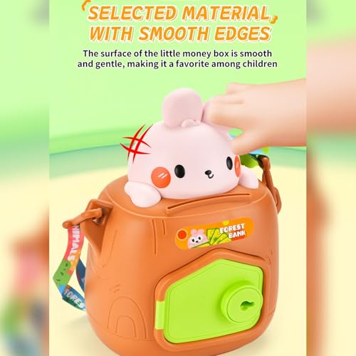 Banco de dinheiro animal,Banco de dinheiro para adultos,Dinheiro seguro para economizar moedas | Eco