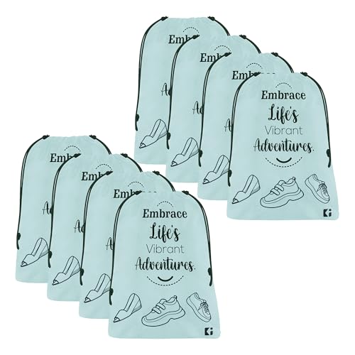 Image of Kuber Industries Pack of 8 Travel Bags for Clothes | Travel Pouches | Packing Cubes Travel Organizer | Laundry Bags for Travel-Hiking-Adventure | Laundry-Toiletry Bag | Small | Grey