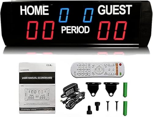 Marcador electrónico portátil para baloncesto con LED miniatura 7