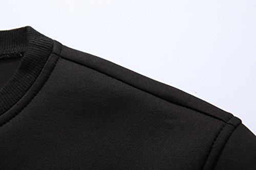 Moletom masculino WSLCN com gola redonda e estampa listrada de manga comprida leve para meninos, Pre