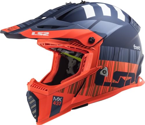 Omologato ECE 22.05 LS2, Casco cross moto Fast evo mini xcode, YS