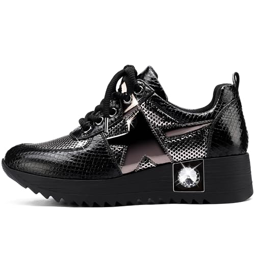 Women's Fashion Sneakers Tennis Walking Shoes Comfortable Breathable Platform Wedge Gym Shoes Workout Chunky Sneaker2