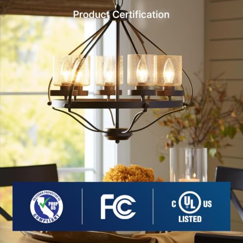 Image of FLSNT 60W Equivalent LED Chandelier Light Bulbs, Dimmable LED B11 E12 Candelabra Base Bulbs, 3500K Natural White, 550LM, 96 Pack UL,CA65 Listed.