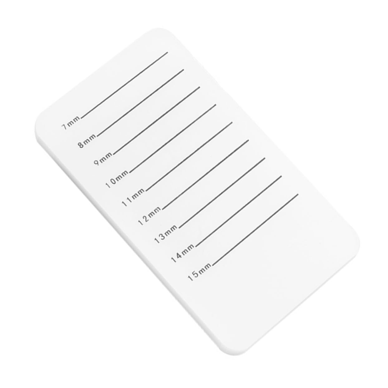 FOMIYES Elegant Eyelash Display Board Acrylic Lash Tray Holder with Length Scale Ideal for Lash Grafting