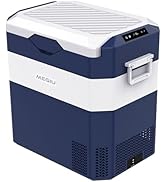 Megiu Car Fridge Portable 12V Refrigerator 45 Quart 12 Volt Freezer Compressor Cooler 12V/24V DC ...
