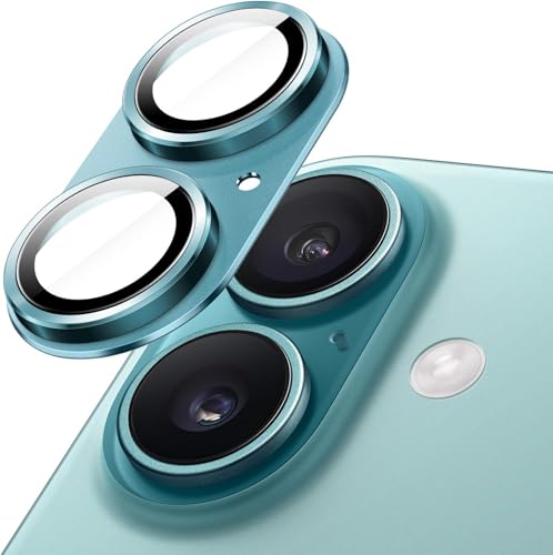 NEXVEU TITANIUM Camera Lens Protector For IPHONE 16/16 PLUS GREEN UHD 9H Glass, Anti Drop, Scratch Resistant, Case Friendly, Removable, Waterproof, Heavy Duty Camera Protector, BUY 2 GET 1 FREE