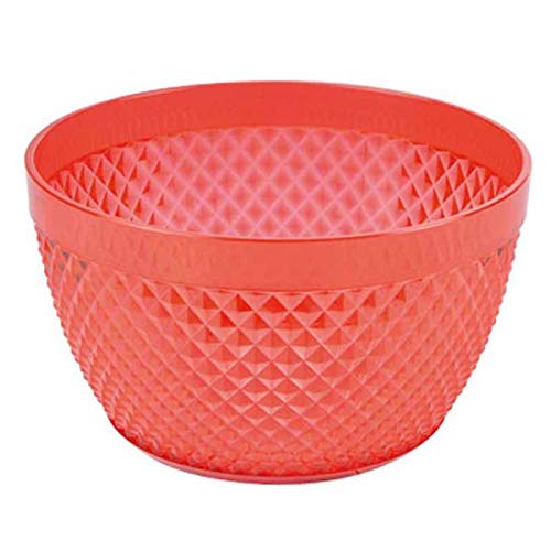 Paris Prix - Saladier Déco acrylique 13cm Rouge