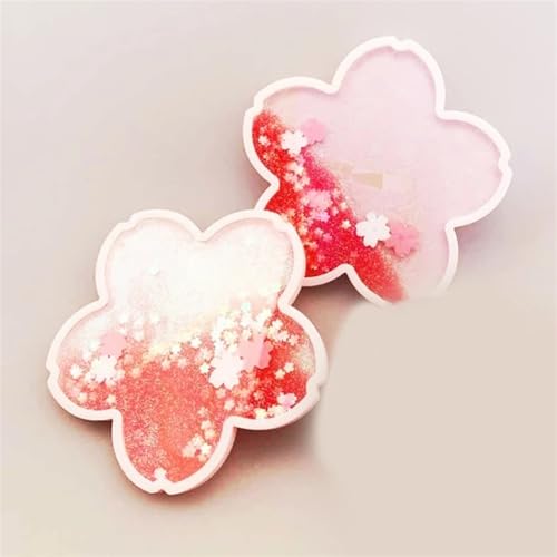 Dessous de verre silicone Sakura antidérapant | Tapis de tasse à café isolant déco