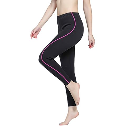 Micosuza Womens Swimming Tights Surfing Pants 2mm Neoprene Winter Swimwear Cover