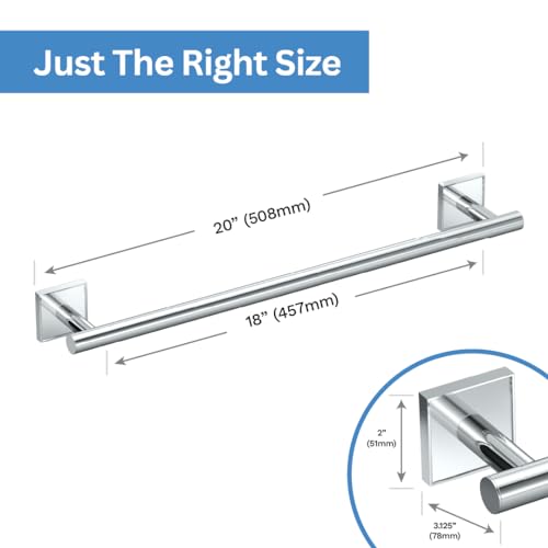 Image of Gatco 5611 Mode Towel Bar, 18 Inch, Chrome