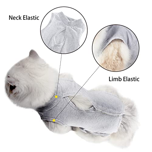 Cat Professional Recovery Suit for Abdominal Wounds or Skin Diseases, E-Collar Alternative for Cats after Surgery Wear,cat medical vest - Image 2
