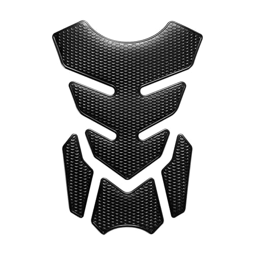 Motorcycle Gas Tank Protector Decal Pad, 3D Self-Adhesive Sticker for Scratch Protection, Universal Fit for Most Motorbikes like CB CBR VFR Series, High Glossy and Easy to Install - Povtor