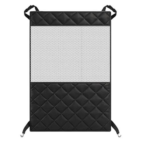Barrera de red para perros, protector de animales para asiento trasero seguro | Divisor para perros coche asiento trasero – para niños tamaño pequeño mediano grande SUV caravana camión vehículo viaje