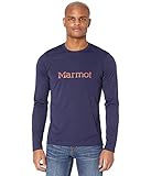MARMOT Windridge with Graphic Long Sleeve Shirt Arctic Navy/Picante LG