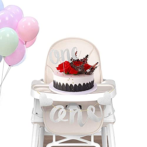 VCOSTORE One Cake Topper con Lettere Glitter