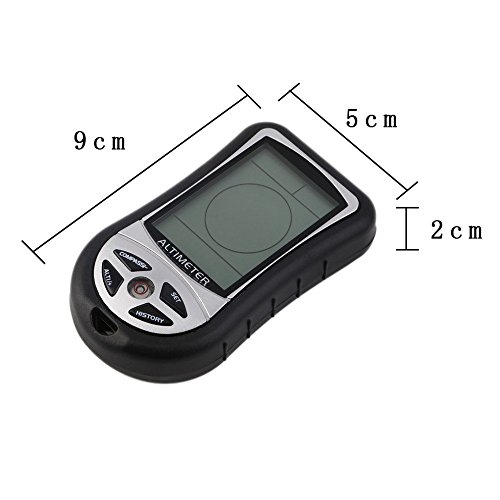 Generic 1 Digital Lcd Compass Altimeter Barometer Thermo Temperature Clock Calendar #TOP4