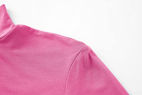 Image of Kindcall Lightweight Mock Turtleneck Crop Tops Long Sleeve Casual Base Layer for Women