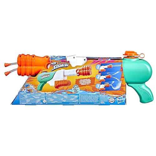 Nerf Super Soaker Hydro Frenzy Water Blaster, Wild 3-In-1 Soaking Fun, Adjustable Nozzle, 2 Water-Launching Tubes - Image 4