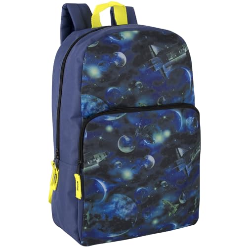 Mochila escolar divertida para meninas e meninos do ensino fundamental | Mochilas estampadas de 43 cm para crianças em idade escolar, viagens, Shoot for the Stars, Large, 4066